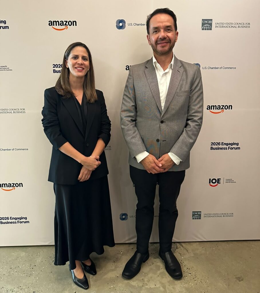 Andrea Bolaños, gerente de Sostenibilidad de Guatecaña, durante el Engaging Business Forum 2026 en Nueva York, Estados Unidos.